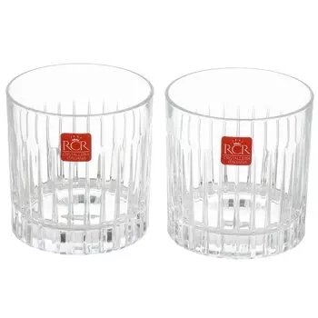 Бокал для виски, 310 мл, хрустальное стекло, 2 шт, RCR, Timeless, 62855
