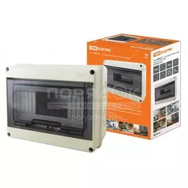Бокс навесной, ЩРН-П, пластик, TDM Electric, 12 модулей, IP65, SQ0908-0003
