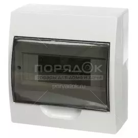 Бокс настенного монтажа навесной, ЩРН-П, TDM Electric, 8 модулей, IP40, SQ0901-0003