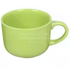 Бульонница керамическая Палитра салатовая SM500gr, 500 мл, 11.5x15.5x8.5 см