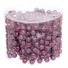 Бусы новогодние Merry Christmas SY16-85DP темно-пурпурные, 2 м