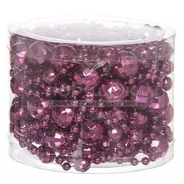 Бусы новогодние Merry Christmas SY18ZL-86 DP темно-пурпурный, 5 м