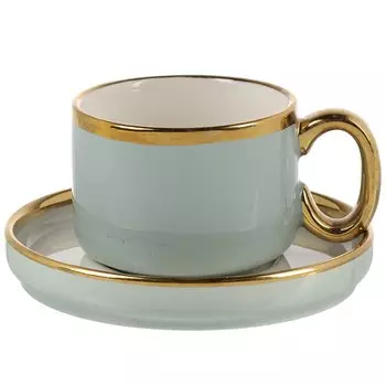 Чайная пара фарфор, 2 предмета, на 1 персону, 200 мл, Nouvelle Home, Royal line, 1731008, mint