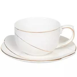 Набор чайный керамика, 4 предмета, на 2 персоны, 200 мл, Daniks, Y4-2729