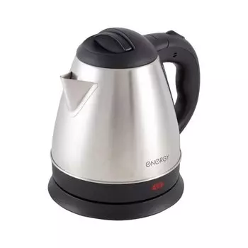 Чайник электрический Energy, E-212, серебристый, 1.2 л, 1500 Вт, скрытый нагревательный элемент, нержавеющая сталь