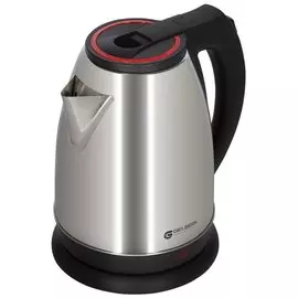 Чайник электрический Gelberk, GL-301, 1.8 л, 150 Вт, скрытый нагревательный элемент, нержавеющая сталь