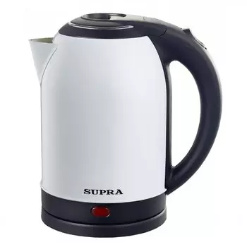 Чайник электрический Supra, KES-2003N white, белый, 2 л, 1500 Вт, скрытый нагревательный элемент, металл