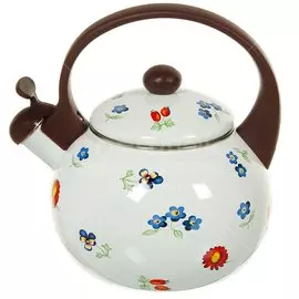 Чайник эмалированный Aurora Незабудка 1902, 2.2 л