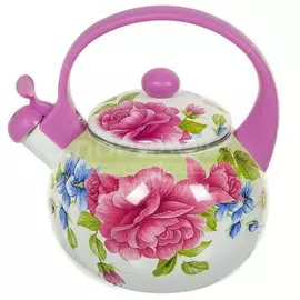 Чайник эмалированный Aurora Пион 1903, 2.2 л