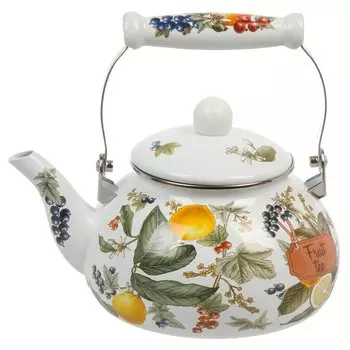 Чайник сталь, эмалированное покрытие, 2.5 л, Agness, Фруктовая корзина, индукция, 934-586