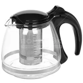 Чайник заварочный стеклянный, 1200 мл, Y6-2601 I.K с фильтром