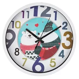 Часы настенные Медведи 220-379, 20 см