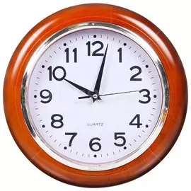 Часы настенные, 30.5х30.5х4.2 см, пластик, QHK 6681/KS 6681