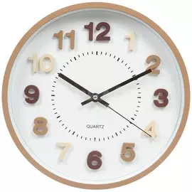 Часы настенные, 29х30х5 см, пластик, QHY 7185/KS 7185