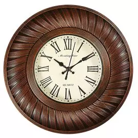 Часы настенные, 22.9х22.9х3.8 см, пластик, YM8570B