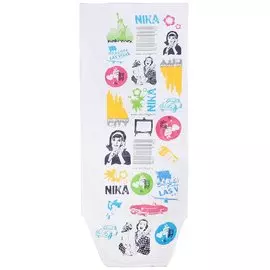 Чехол для гладильной доски с поролоном, 130х52 см, Nika, ЧП2