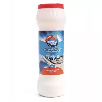 Чистящее средство универсальное, Хлор-актив, Выгодная уборка, Морской, порошок, 400 г