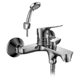 Смеситель для ванны, Rossinka, короткий излив, с картриджем, хром, RS29-31