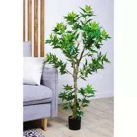 Дерево искусственное декоративное Фатсия, в кашпо, 150 см, Y4-3393