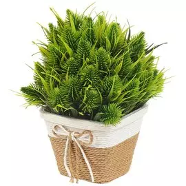 Цветок искусственный декоративный Композиция цветочная, в корзинке, 18х22 см, Y4-4923