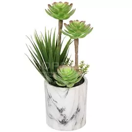 Цветок искусственный декоративный Композиция, в горшке, 27 см, Y4-3135