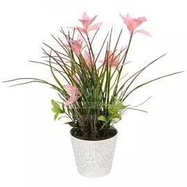Цветок искусственный декоративный Композиция, в горшке, 38 см, Y4-3136