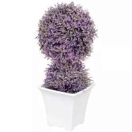 Цветок искусственный декоративный Композиция, в кашпо, 22 см, сиреневый, Y6-2046