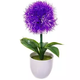 Цветок искусственный декоративный Композиция, в кашпо, 18 см, Y4-3031