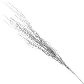 Цветок искусственный декоративный Ветвь, 80 см, серебряный, Y3-1508