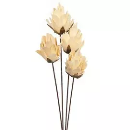 Цветок искусственный декоративный Ветвь, 55 см, кремовый, Y4-3530