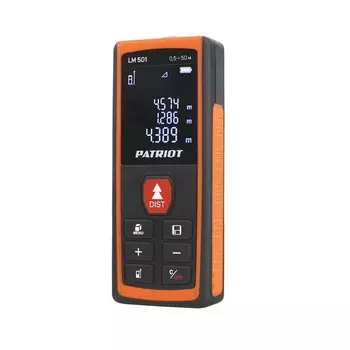 Дальномер лазерный, 0.5-50 м, Patriot, LM 501, 120201501