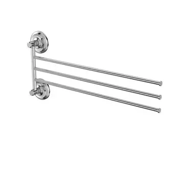 Держатель для полотенец тройной, нержавеющая сталь, хром, Fora, Drop, FOR-DP023