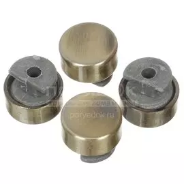 Комплект держателей для зеркала, 4 шт, бронза, Trodos, 101, 304001