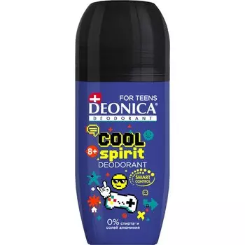 Дезодорант Deonica, For teens Cool Spirit, для мальчиков, ролик, 50 мл
