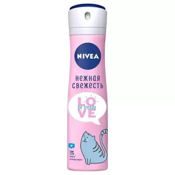 Дезодорант Nivea, Love Be Trendy Нежная свежесть, для женщин, спрей, 150 мл