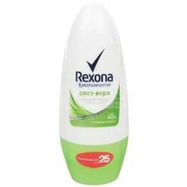 Дезодорант Rexona, Алоэ вера, для женщин, ролик, 50 мл