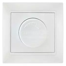 Светорегулятор поворотный без заземления, 400 В, белый, Ledard, 6078627