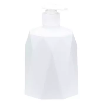 Диспенсер для жидкого мыла, Idea, Призма, полипропилен, 10х16 см, 330 мл, белый, М 2244
