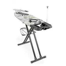 Доска гладильная 123.5х46 см, Sophy тефлон, подставка для утюга, гладильный рукав, встроенная розетка, полка для белья, удлинитель 2.2 м, Nika, SF