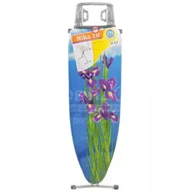 Доска гладильная 122х40 см, подставка для утюга, встроенная розетка, удлинитель1.6 м, Nika, Н10