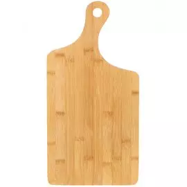 Доска разделочная бамбук, 40х20х1.2 см, с ручкой, Daniks, Бамбук, H-1781M