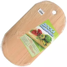 Доска разделочная деревянная Овал, 32х17.5х2 см