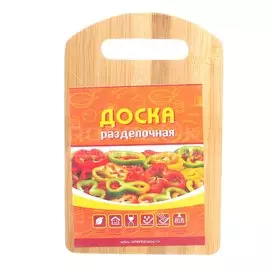 Доска разделочная деревянная прямоугольная 9/830, 14.5х23х1.5 см