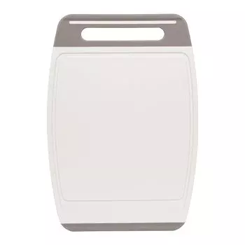 Доска разделочная пластик, 40.5х27.5 см, с ручкой, черный камень, прямоугольная, Idea, Хеви, М 1567