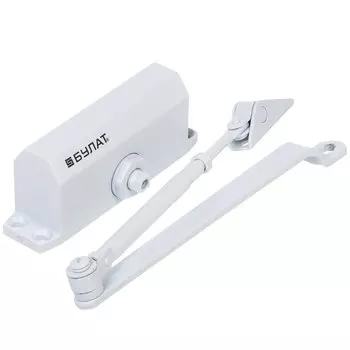 Доводчик дверной Булат, Arctic ДД 501/3 A-W, нет, -49°C + 55°C °C, морозостойкий, до 85 кг, белый, 15 368