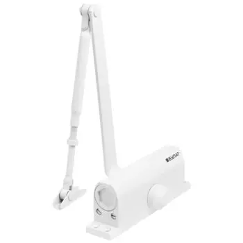 Доводчик дверной Булат, Ultimate ДД-120 A-W, -42°C + 50°C °C, морозостойкий, 140 кг, белый, 14926