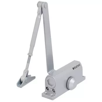 Доводчик дверной Булат, Ultimate ДД-60 A-S, -42°C + 50°C °C, морозостойкий, до 80 кг, серебро, 14918