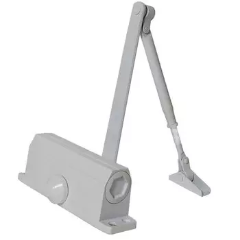 Доводчик дверной Trodos, TD-100, с фиксацией 90 °, -35°C + 60°C °C, 100 кг, серебряный, 272036