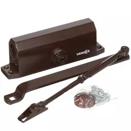 Доводчик дверной Vanger, DC-120-BR, -40°C + 60°C °C, 120 кг, коричневый