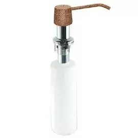 Дозатор для жидкого мыла Rossinka, встраиваемый, пластик, 300 мл, цинк, терракот, AC-22PLM307